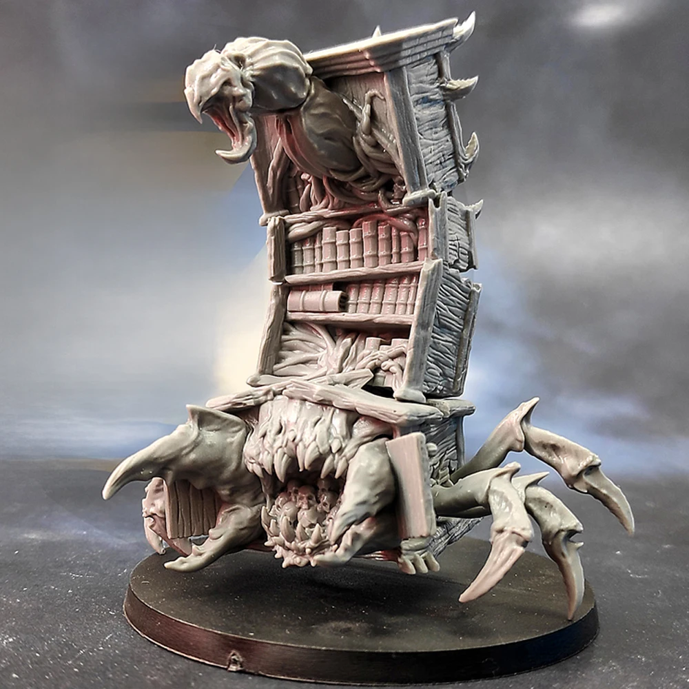 

Resin Model figure, GK, Bookcase Monster, Scorpion Monster, Fantasy theme, Unassembled and unpainted kit