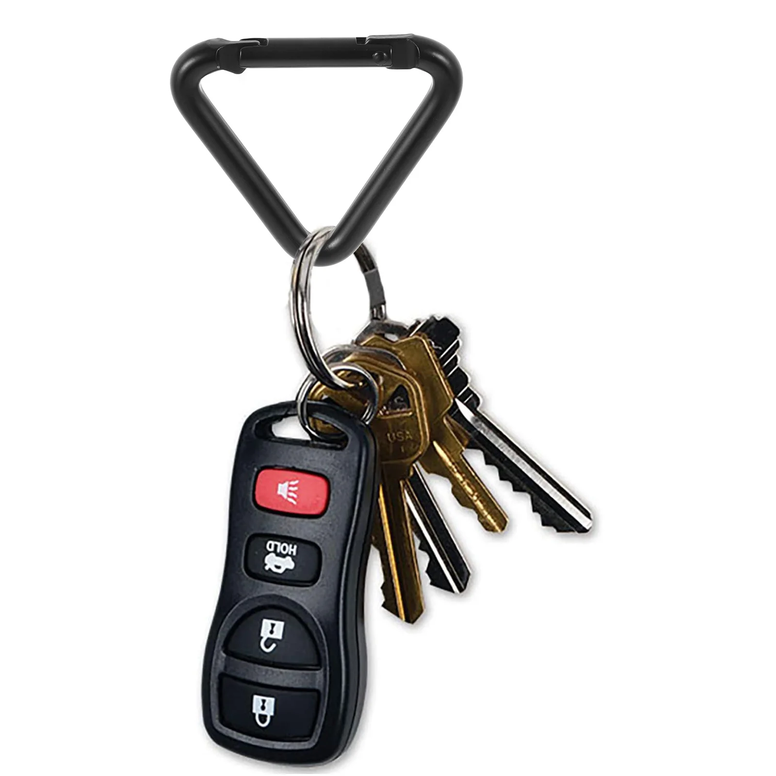 Рисунок 2 - черные алюминиевые треугольные зажимы-карабины