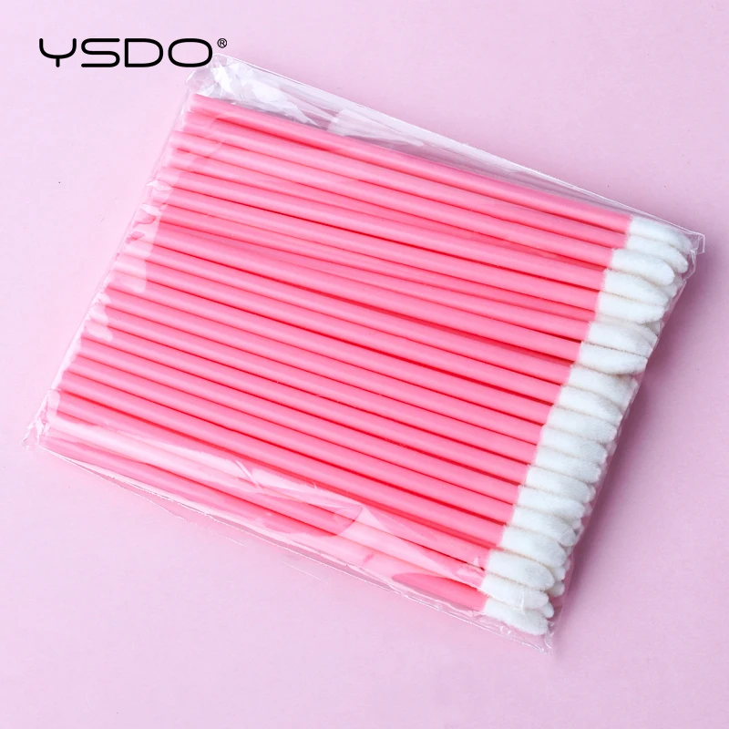 50 Pieces Disposable Lip Brushes Cosmetic Lip Brush Lipstick Lip Glossy Wands Cleaner Applicator Makeup Brush Tools