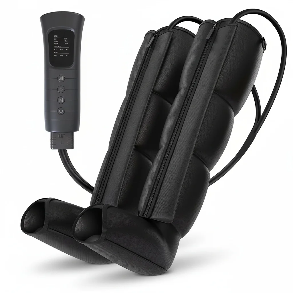 Air Wave Leg Massager with 6 Modes and 6 Intensity Levels,Leg Massager, Full Wrap Portable Leg Massager for Home Gym Use