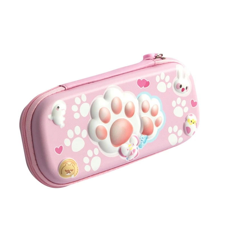 Animal dos desenhos animados 3D EVA Pencil Case para meninas, Cute Papelaria Box, Pen Case, Children School Supplies, Storage Box