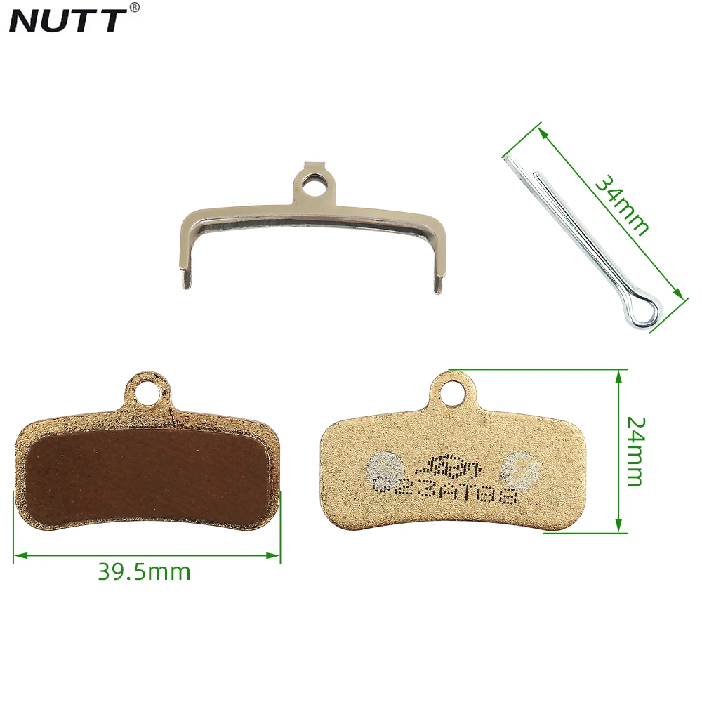 NUTT 4 Piston Brake Pad Metal Disc Brake Pad Ice-tech Ceramics Hydraulic Brake Pad for Nutt Y5 eBike Escooter 4 Pistons Caliper