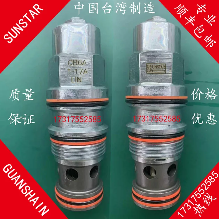 Counterbalance Valve Original CB6A-T17A-LHN/LIN/LAN/LBN Taiwan SUNSTAR And GUANSHAIN