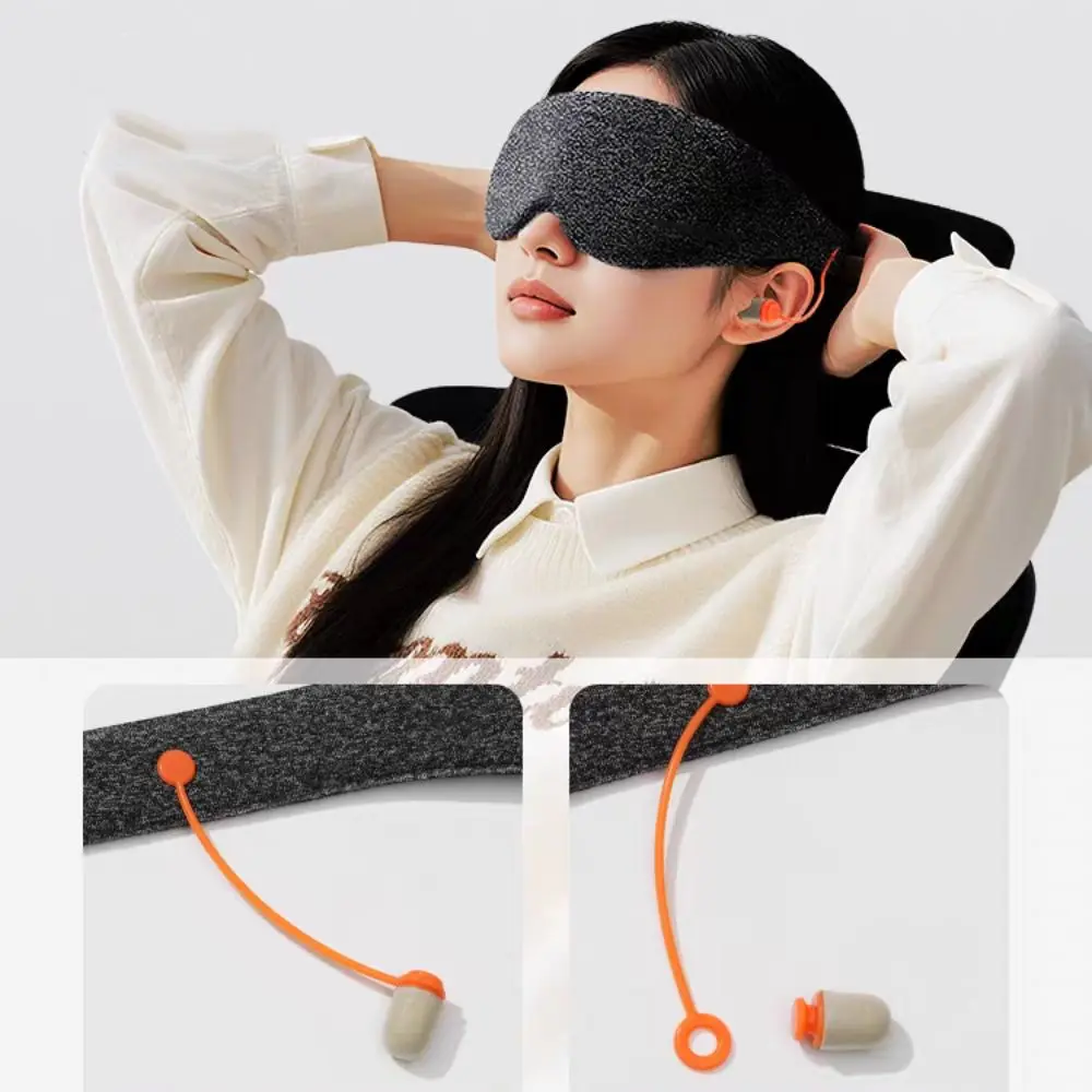 

Soft Sleep Eyemask with Earplugs Sleep Tool Sound Insulation 3D Eye Covers Noise Reduction Blindfold