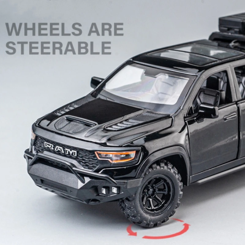 1:32 Mammoth 1000 RAM TRX Alloy Scale Trucks Diecast Metal Pickup