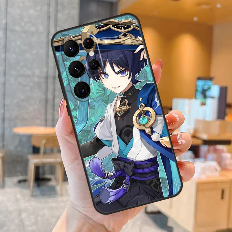 Genshin Impact Wanderer Case For Samsung Galaxy S23 S21 S22 Ultra S8 S9 S10 Note10 Plus Note 20 Ultra S20 FE Cover