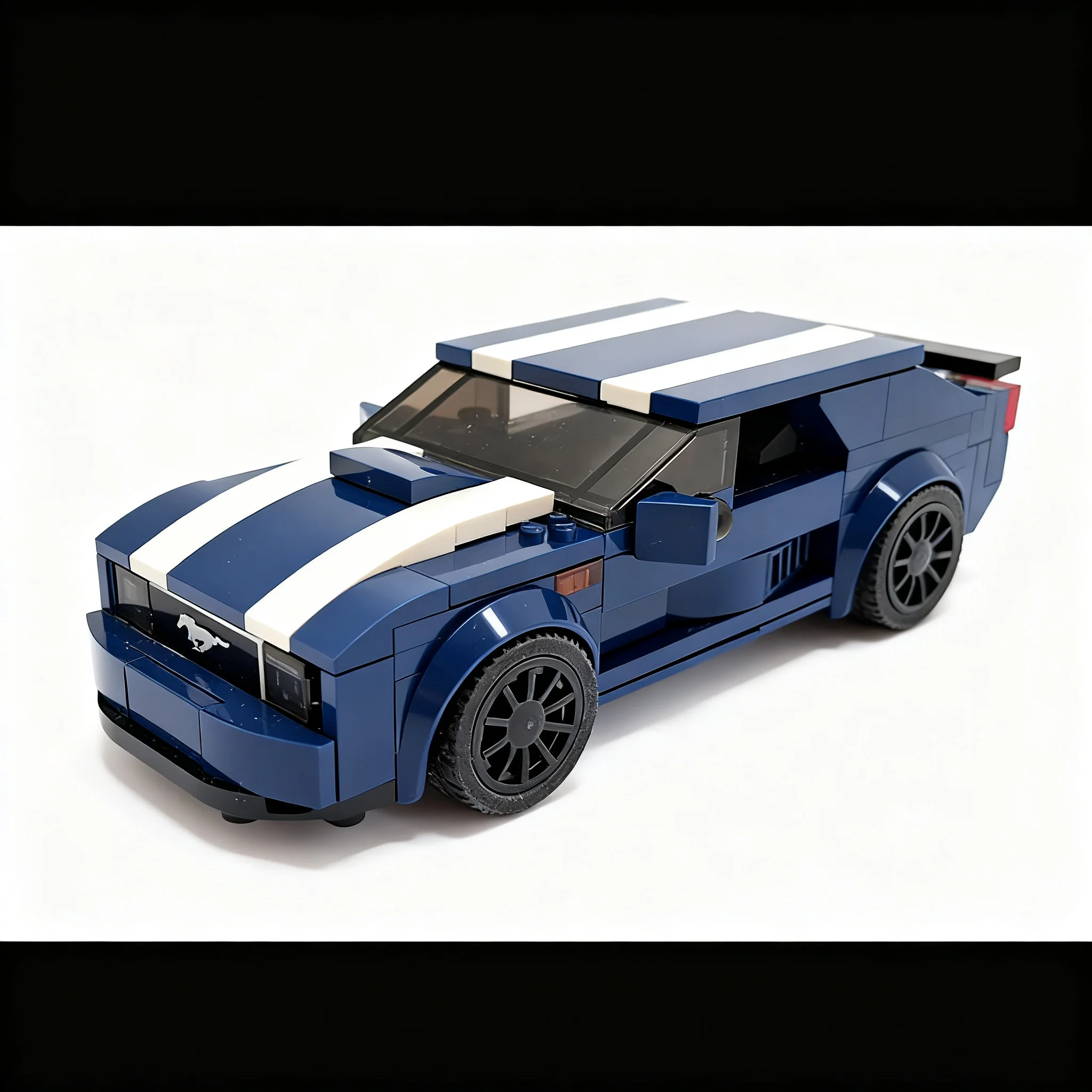 209pcs MOC Fordes Mustangs GT City Traffic Model Building Blocks Toy Birthday Education Assemble Creative Brick Collection Idea