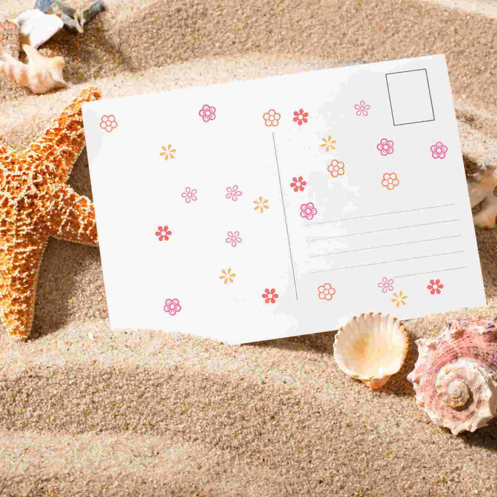 5 Pcs Floral Pattern Stamp Wood Texture Children Planner Clay Delicate Scrapbook Wooden