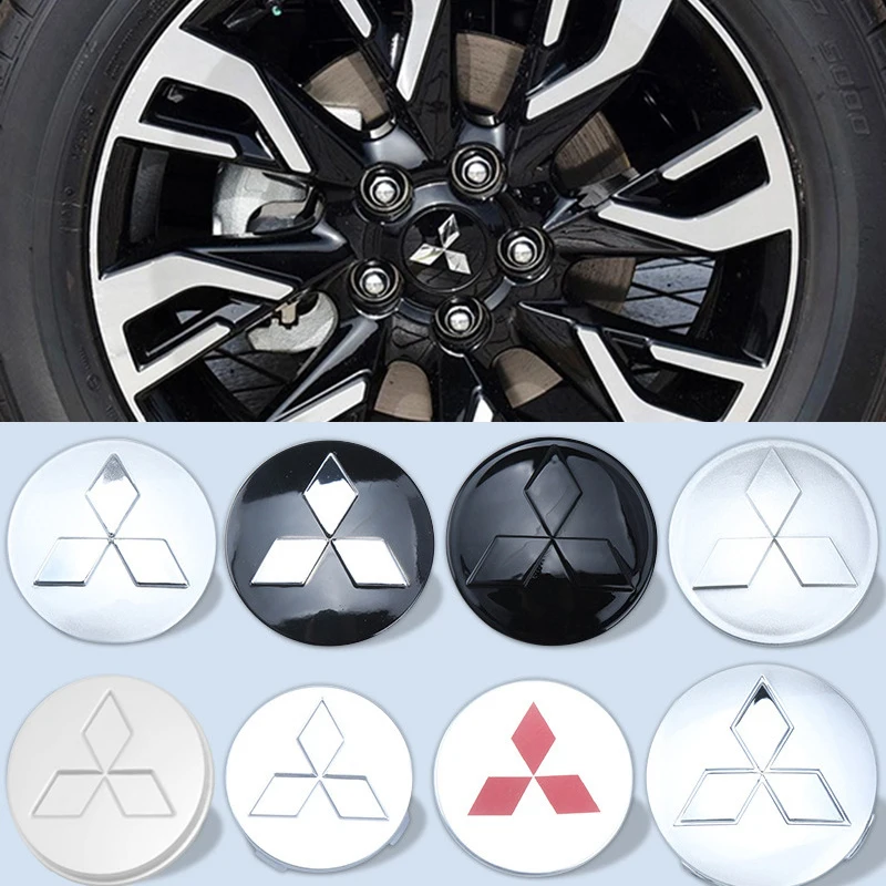 50/54/58/60/81mm tampas do cubo da roda do carro para mitsubishi asx evo lancer montero mirage outlander l200 eclipse cordia