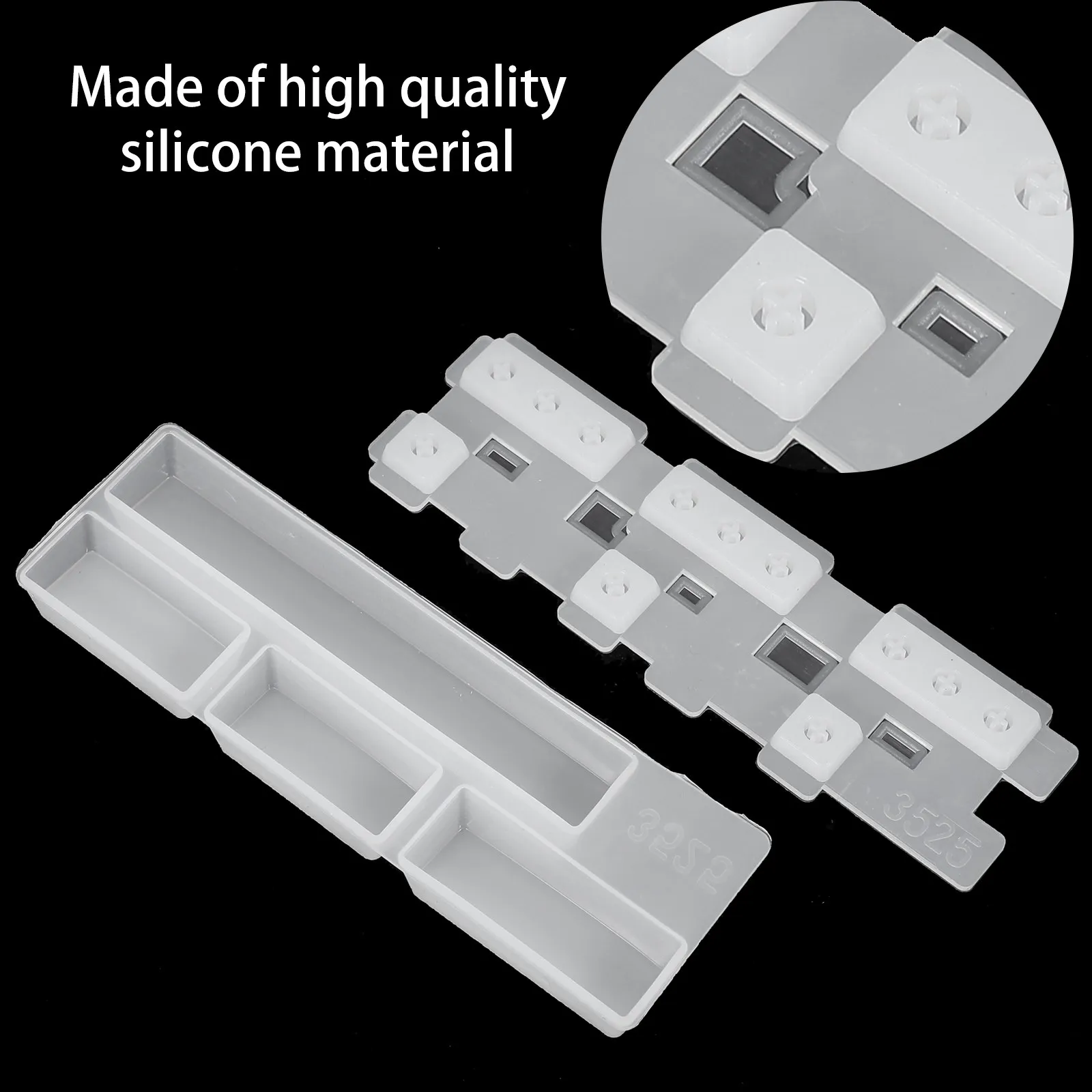 13pcs Silicone Mechanical Keyboard Keycap Molds – Heat-Resistant, Reusable Resin Casting Molds