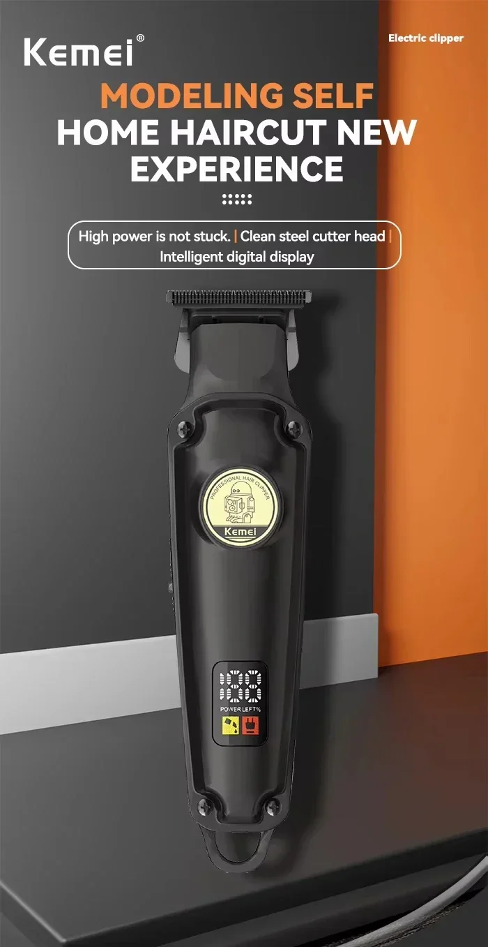 Kemei KM-2371 männer heim elektrische haars ch neider lcd display verstellbarer körper haken für einfache lagerung kemei haars ch neider männer – Detail 1