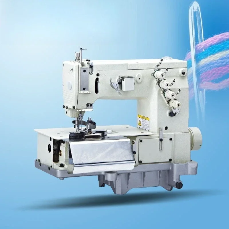 Brand new pants machine 2000C high-speed double-needle pants with knives, earphones, pants loop machine