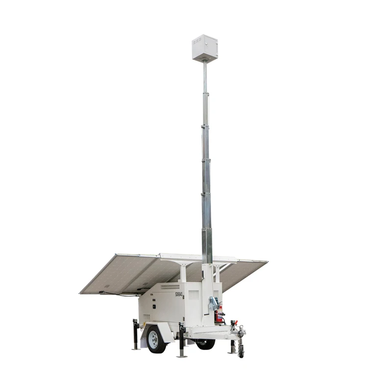 Mobile Solar Power Trailer 4 Panels 8x200Ah Gel Off-Grid Generator Custom