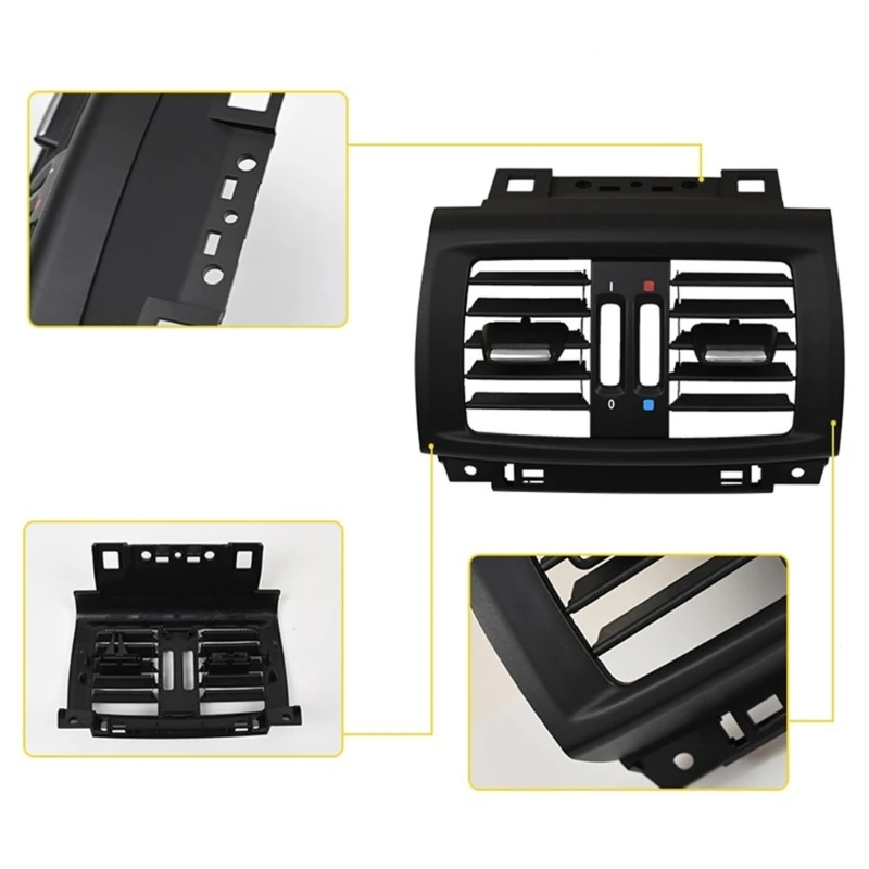Painel traseiro da grade saída ar condicionado do carro para f25 f26 64229200888 transporte da gota