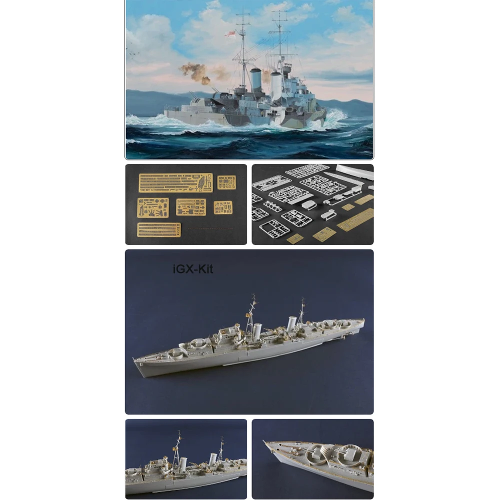 

Trumpeter 05368 1:350 Scale HMS Scylla Dido Class Light Cruiser Ship Boats Assembly Plastic Model Kit Building Toy
