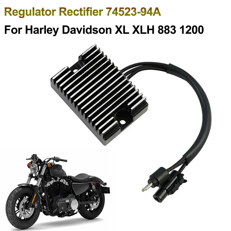 

Регулятор-выпрямитель для мотоциклов Harley Davidson XL XLH 883 1200 XL1200C XL1200S XLH1200 XL883 XL1200 Sportster, артикул 74523-94A