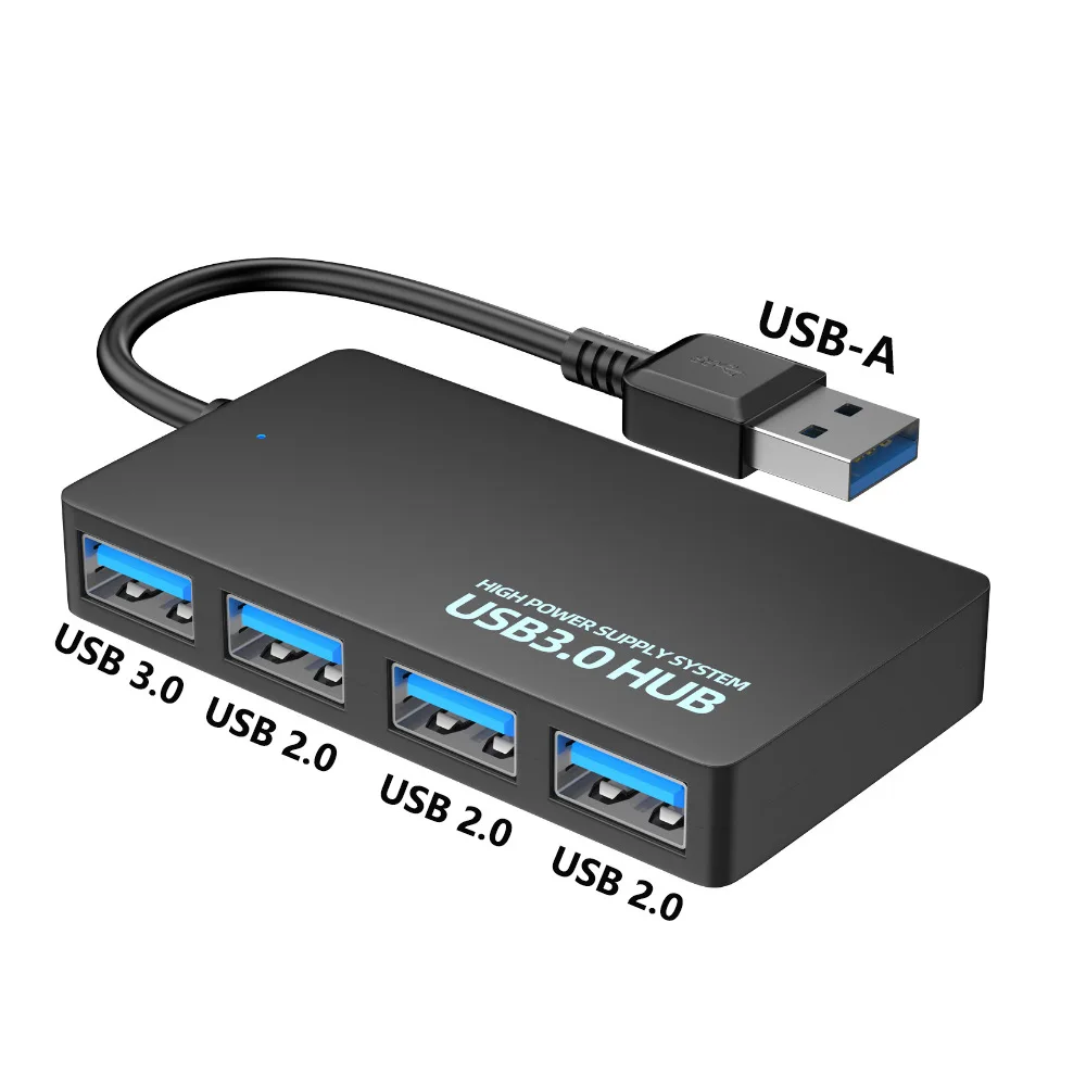 USB 3.0 Hub 4 Ports USB HUB Adapter High Speed Data Transfer Usb Expansion Splitter For PC Computer Notebook Laptop Accessories