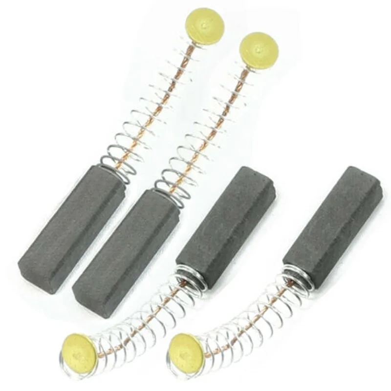 10pcs Power Tool Motor Coal Brushes Feathered 6x6x20mm Motorbrush Drill Carbon Brush Engine Coal Brushes Tools Parts