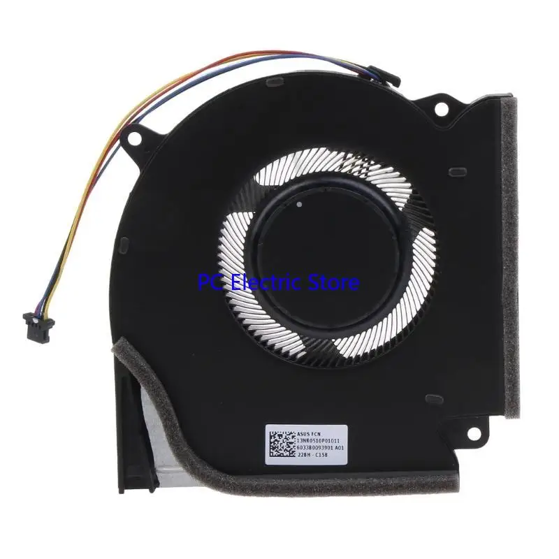 

F19C CPU GPU Cooling Fan Laptops Replacement Cooler 4‑wire Power Connector for ROG