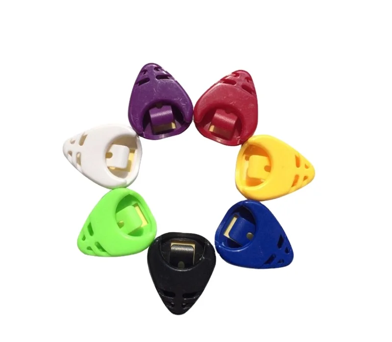 

colorful pick holder heart shape triangle pick hold