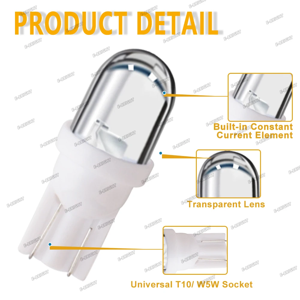 

300PCS #555 168 194 T10 DC 6V 6.3V Led Bulb Arcade Pinball Machine Game Car Light Flashlight White Blue RGB Red Blue