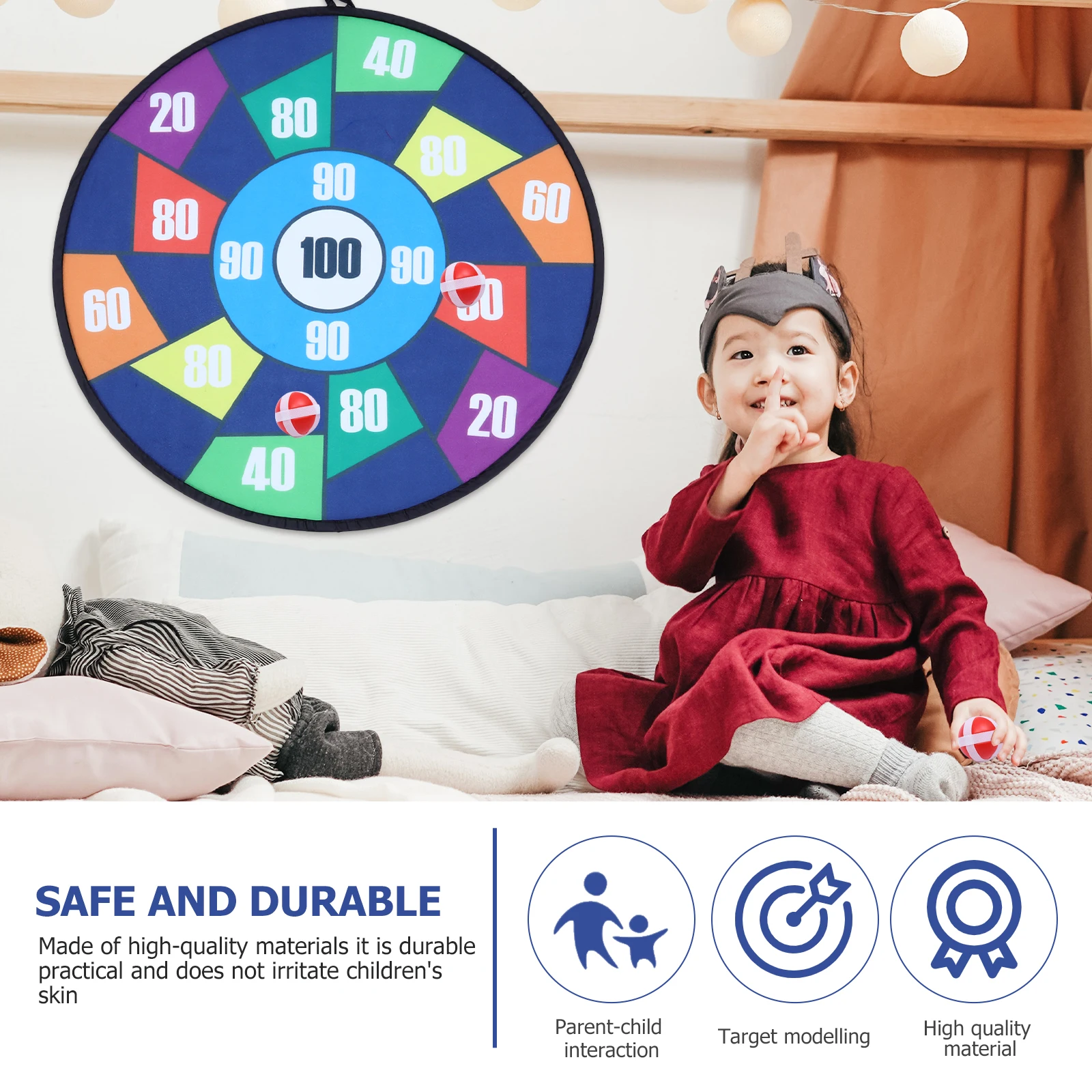 Juguetes al aire libre para niños, juego de tablero de pelota pegajoso, lanzamiento educativo para niños