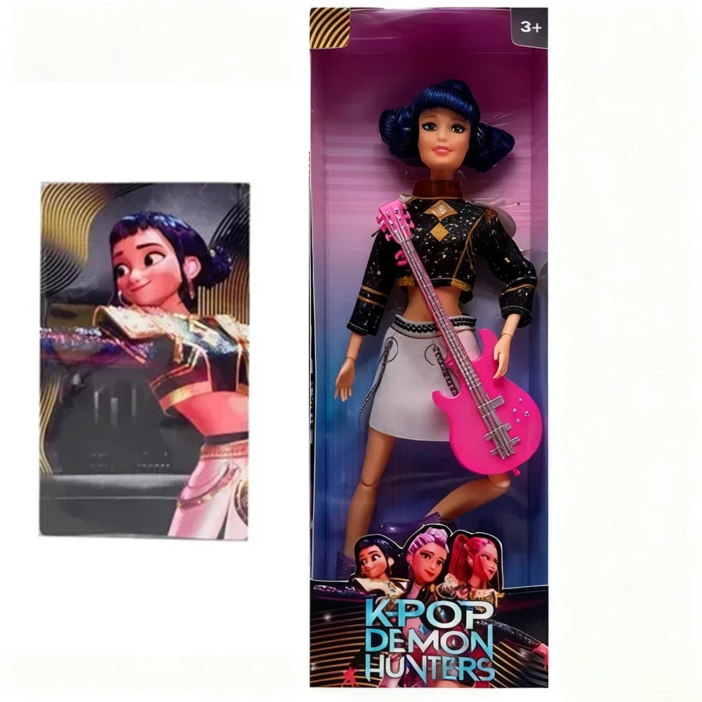 Edizione limitata |   Figura d'azione musicale K-Pop Demon Hunter - Bambola in vinile da collezione Rumi/Mira/Zoey, regalo di merce di film premium