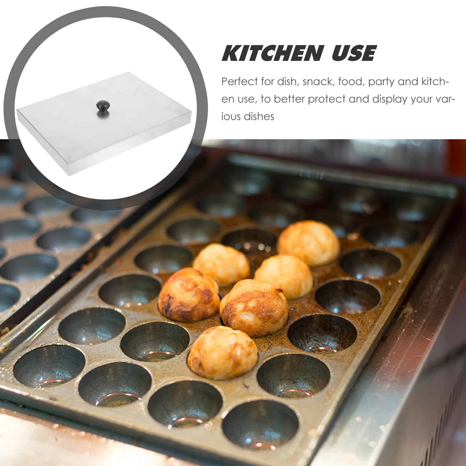 

Octopus Food Tray Cover Stainless Steel Rectangular Cooker Lid Catering Supplies Restaurant Food Plate Cover for Octopus