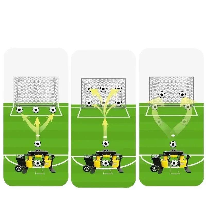 Máquina de servicio de fútbol, modo multiserve automático inteligente, portero Manual, equipo de entrenamiento de fútbol