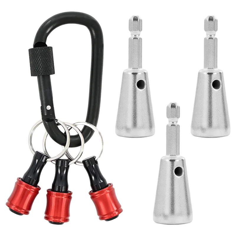 

KYCOR-Wire Nut Twister Set(3 Pieces), 1/4 Inch Hex Shank For Drill, Professional Tool Kit For Electricians, 9-22 AWG Cables