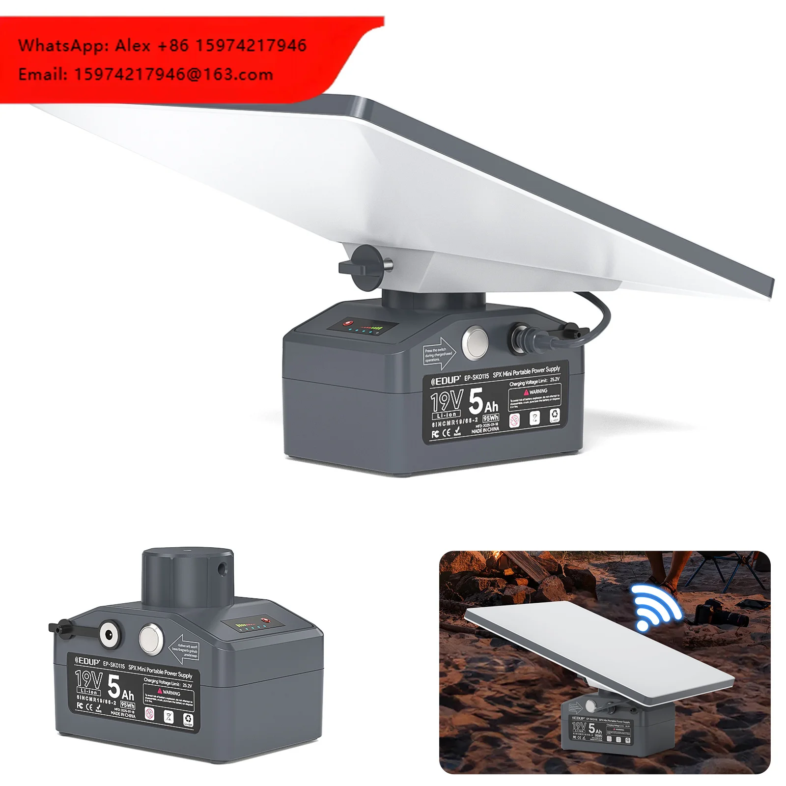 EDUP Patented Starlink Mini Portable Power Supply SK0115 95W SPX Mini Portable Power Bank Battery With Long Stable Working Time