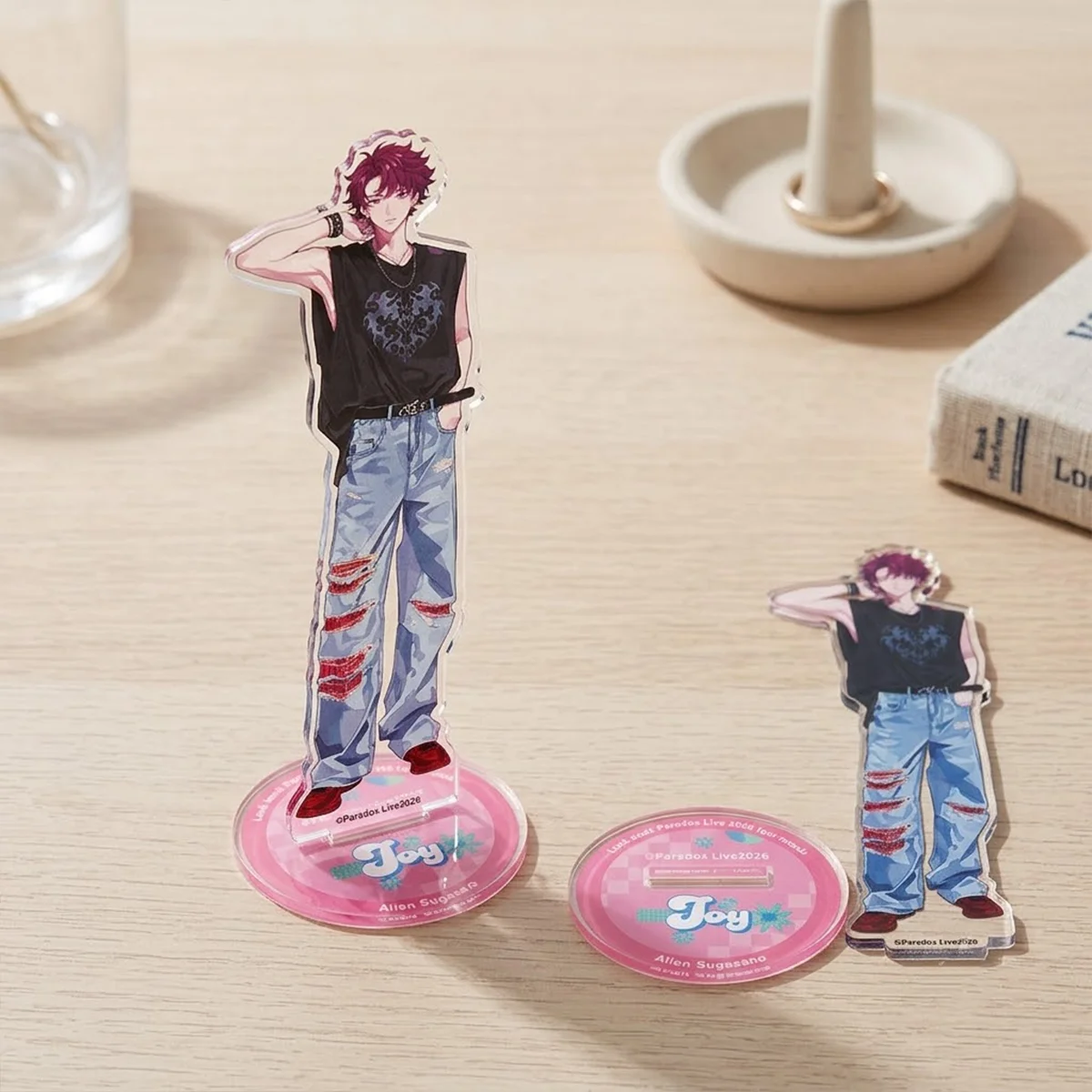 Anime Paradox Live 15cm New Acrylic Stand Vei Har Xmas Gift Window Side Shelf Hip Hop Anime Desk Decor Keychain