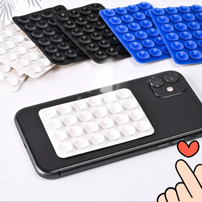 Cangkir isap silikon persegi panjang dudukan telepon tempel Mini stiker isap dudukan mobil navigasi braket dudukan ponsel Universal