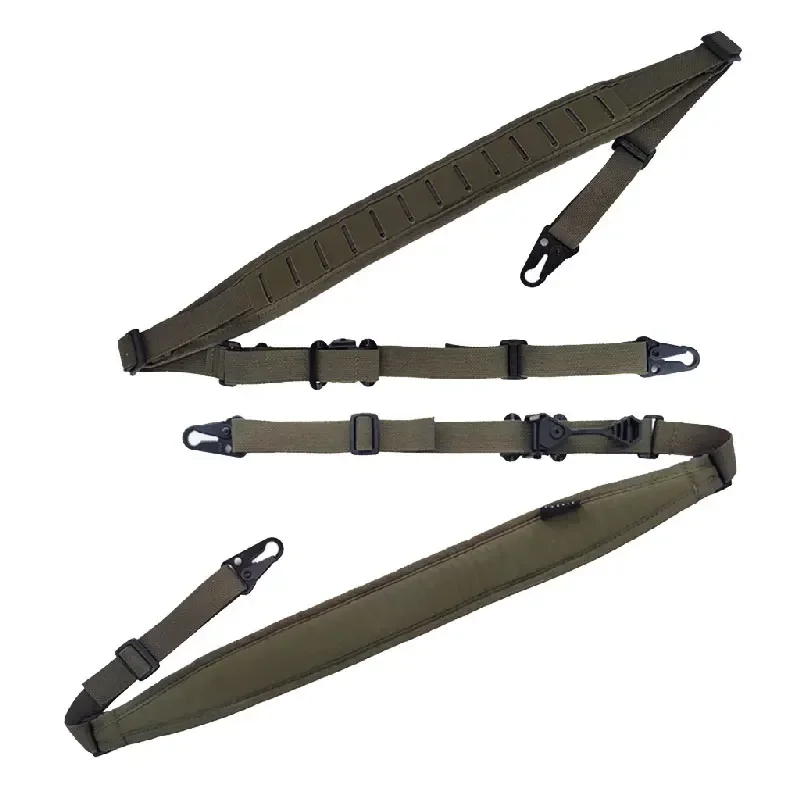 Tactical Rifle Sling Multicam 2 Point Sling Straps Hunting Combat Modular Removable Shooting Gun Shoulder Sling Gear