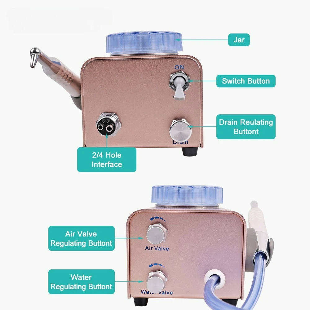 SYJH Dental Air Polisher Abrasion Microetcher Sandblasting Sandblaster Teeth Polishing Air Prophy Dentist Teeth Whitening Tools