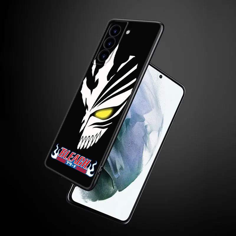 Anime BLEACHS Black Silicone Phone Case For Samsung Galaxy S23 S21 S20 FE S24 S22 Ultra S10E S10 S9 S8 Plus image 5
