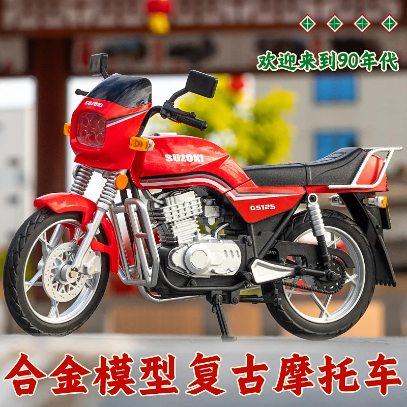 

Мотоцикл 1:10, мужская модель мотоцикла, имитация сплава, звук и свет, раздвижная игрушка, автомобиль, украшение, детский подарок на день рождения