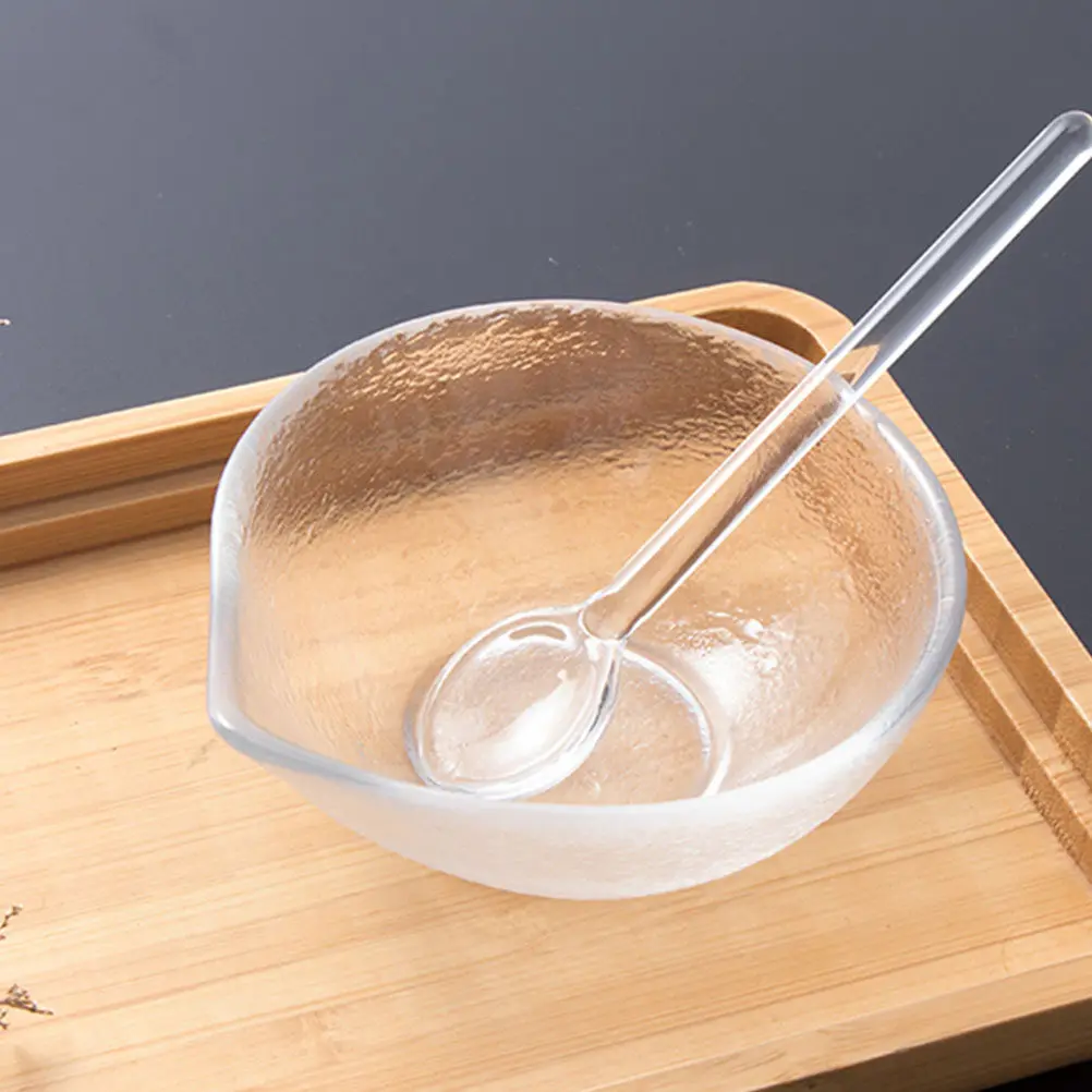 

Стеклянная чаша для смешивания масок, емкость для эфирных масел, инструмент для салонов красоты и спа, надежный и практичный аксессуар для самостоятельного приготовления масок