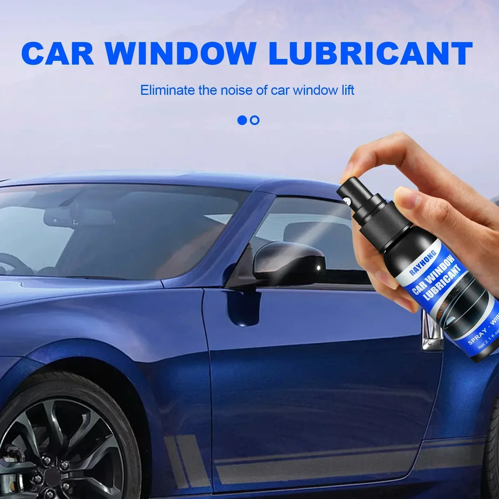 60ml Car Window Lubricant Rubber Door Rubber Strip Car Softening Maintenance Eliminates Noise Universal Car Products Repair Tool