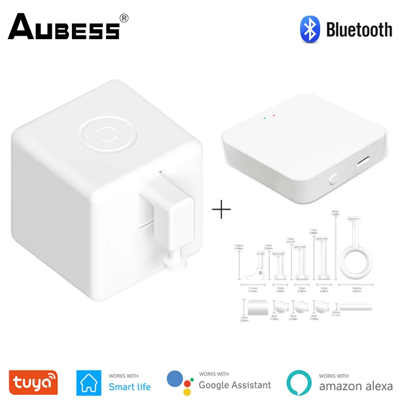 Tuya Bluetooth Mesh Smart Fingerbot Plus Switch Button Pusher Smart Life Switch Timer Voice Control Works with Alexa Google Home