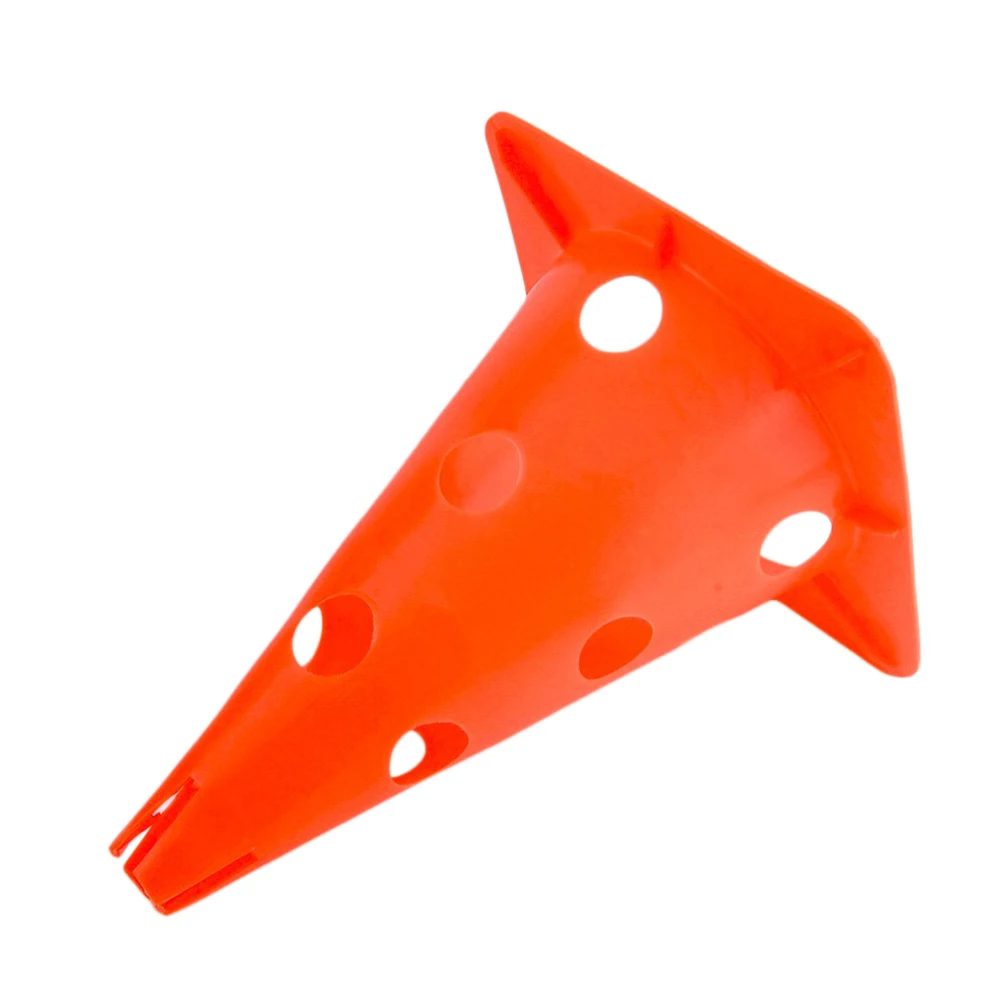 

5pcs 30Cm Marker Cones Slotted Windproof Football Obstacle Neon Orange Foldable Sports Training Markers For Football Baseball