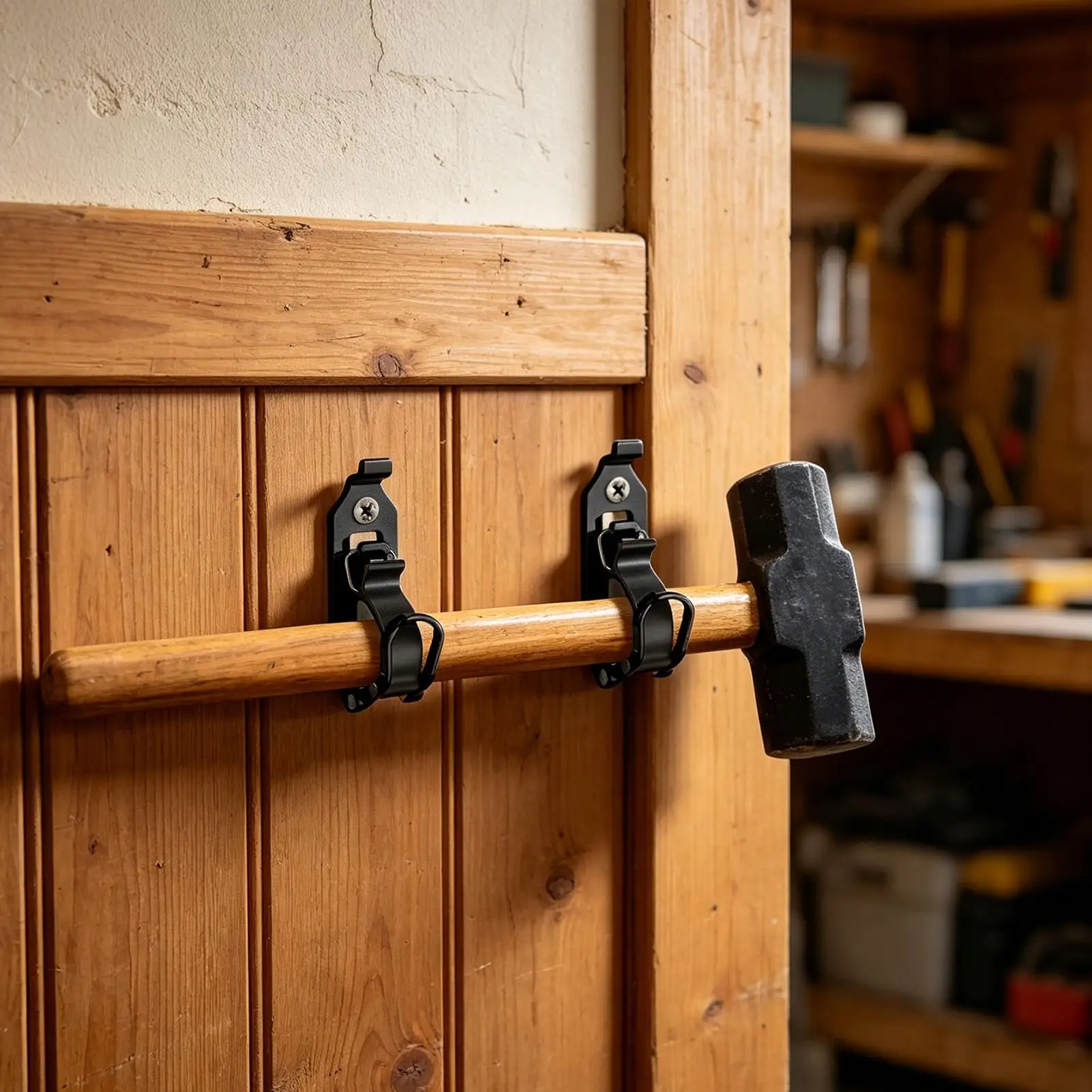 シャベルホルダー2個入り-壁掛けメタルブラケット-ルーフラックアクセサリー-ガーデン、rv、バン、作業用、消防、日常、釣り、天井用