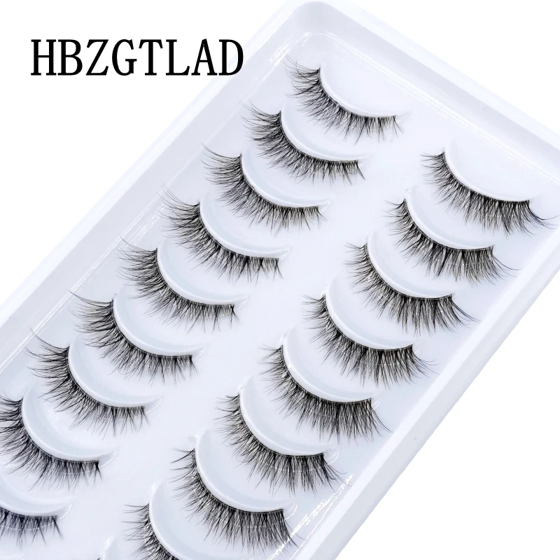 New 10 pairs Invisible band lashes makeup cilios 3D mink fake lashes transparent Terrier natural long false eyelashes maquiagem