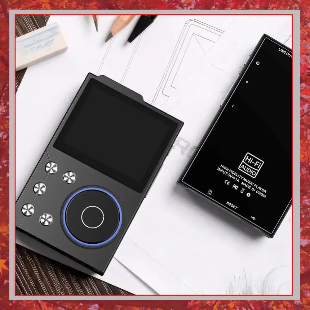 

HiFi MP3 Player Portable Audio Player Bluetooth-Compatible 5.3 Portable Digital Audio Music Player Support Up To 256GB