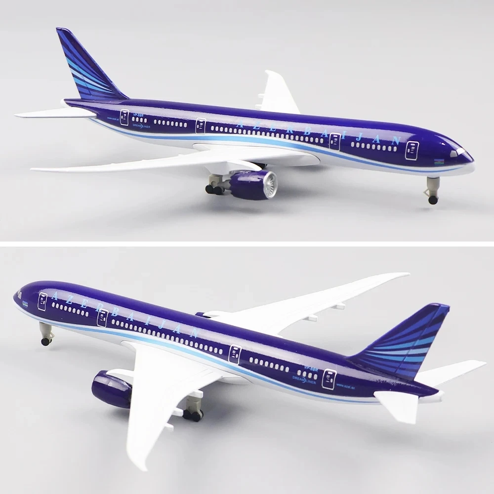 

Metal Aircraft Model Replica AZERBAIJAN B787 Airplane Scale Miniature Art Decoration Diecast Aviation Collectible Toy