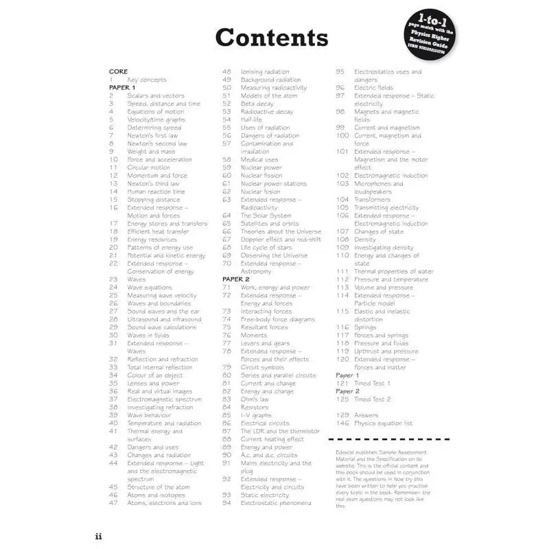 بيرسون مراجعة Edexcel GCSE مصنف مراجعة أعلى للفيزياء لعام 2025 و2026 تقييمات ولامتحانات 9781292133683