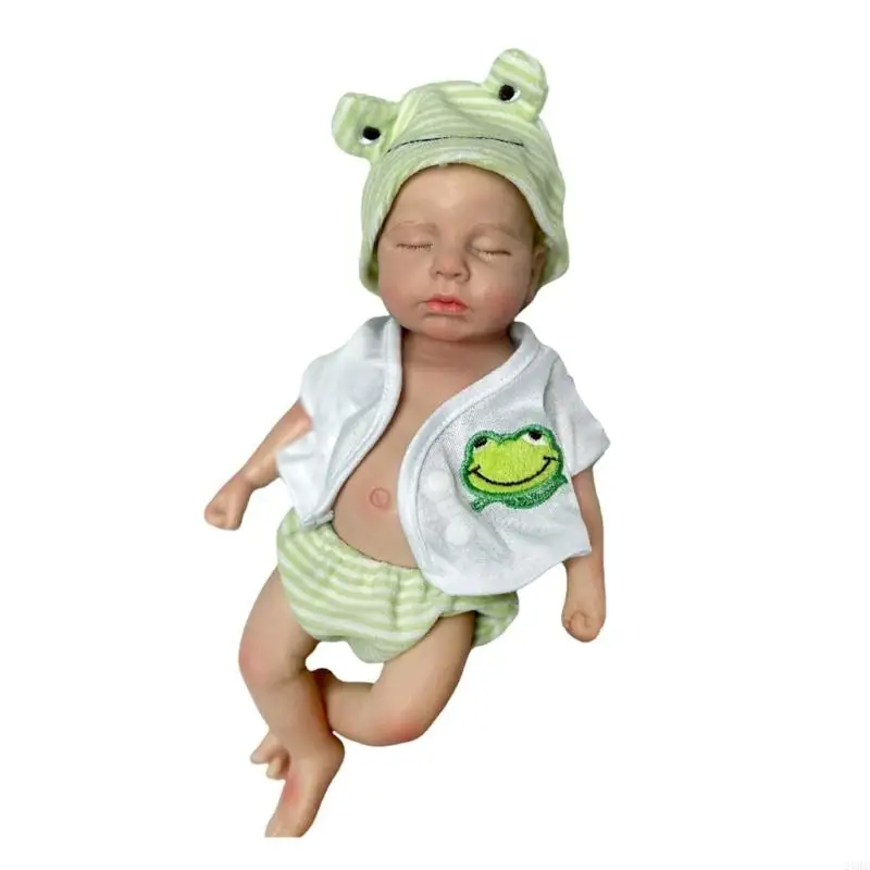 

23GD Realistic Baby Boy Newborns 12inch Silicones Child Friend Asleep Toy Silicones 12inch Newborns Baby Boy