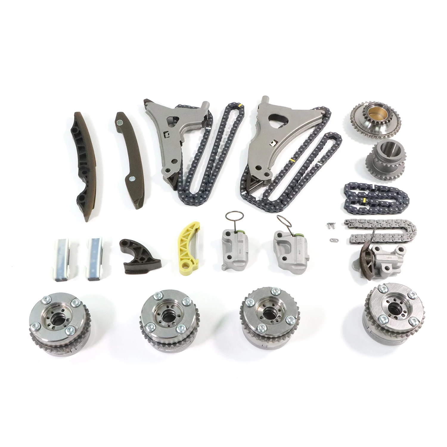 Timing Chain Kit Camshaft Adjusters For M276 Mercedes Benz E350 GL450 E400 ML350 GLK350 3.0L 3.5L V6 Timing Components 1Set