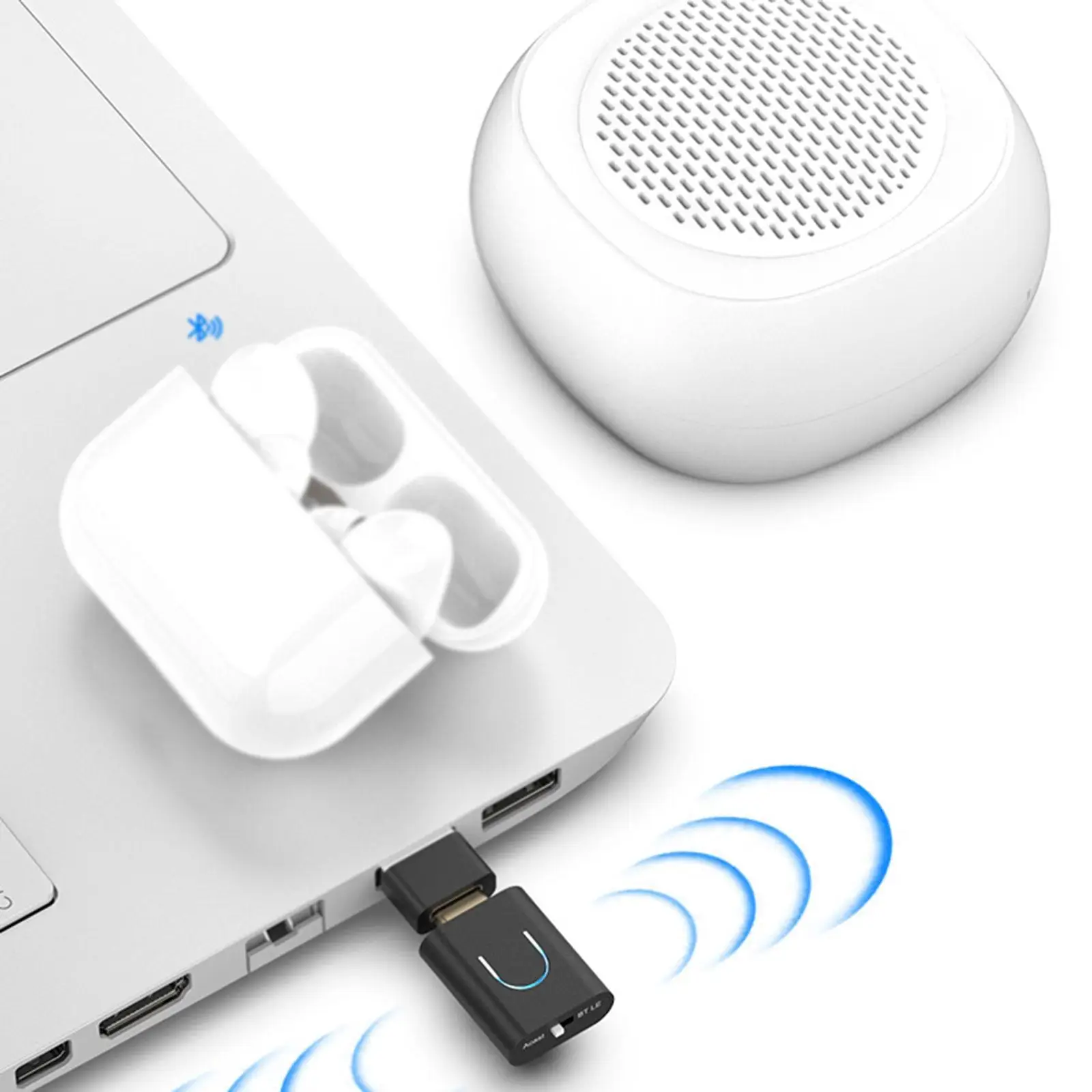 5.4 Audio Transmitter 10 Meters Connections Stereo Sound System Computer Multi Device Connectivity USB Connector Audio Adapter