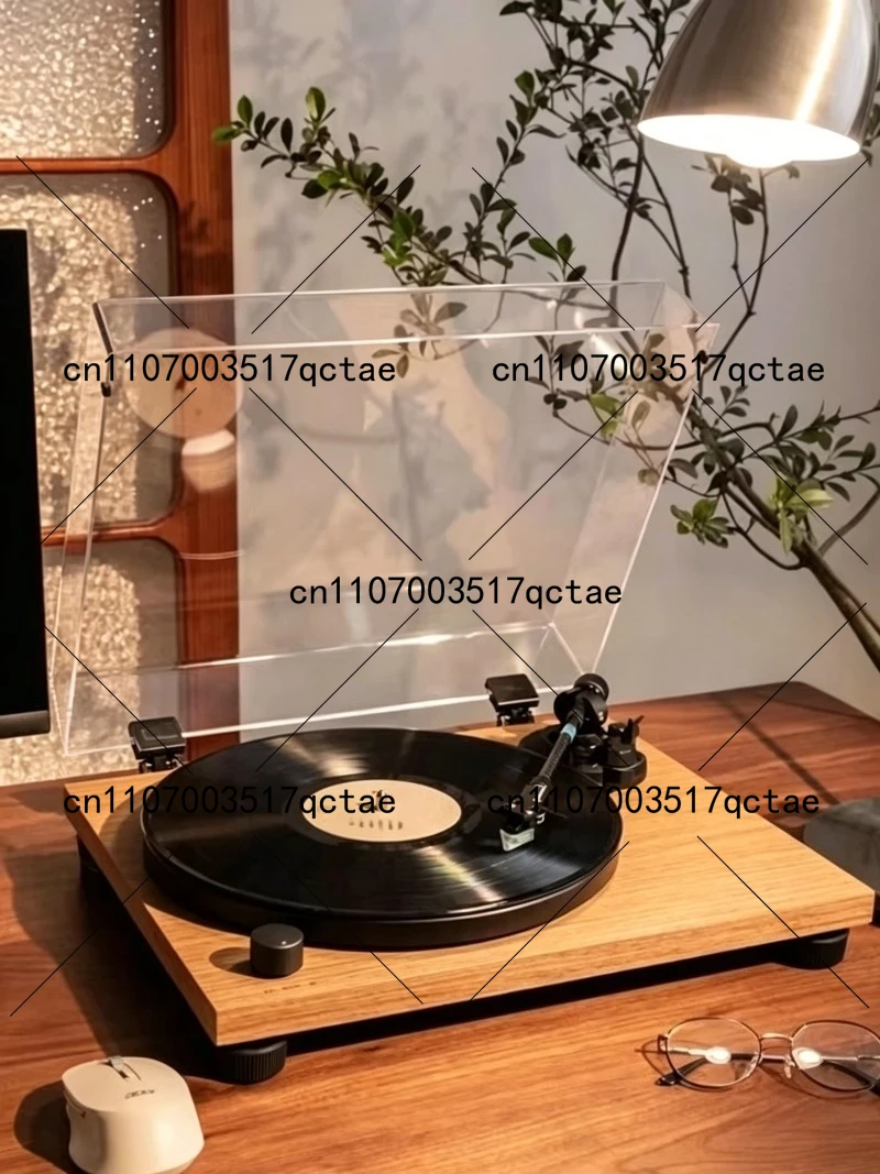 

Retro Vinyl Record Player 3 Speed Turntable with HiFi Speaker Walnut Style Phonograph for Home Audio Decor